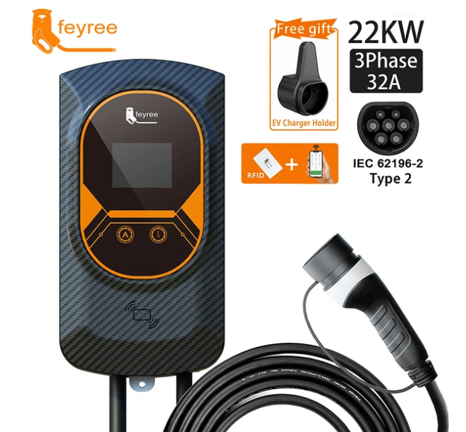 Зарядний пристрій Feyree Type2 22KW 32A 3P