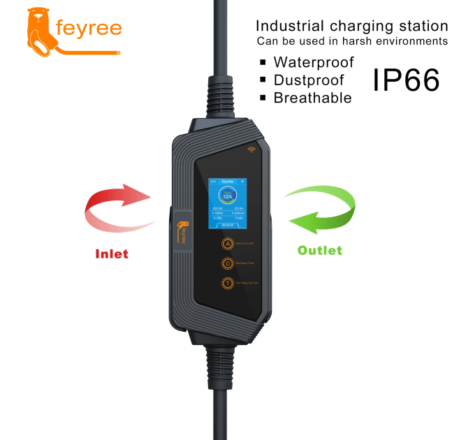 Зарядний пристрій Feyree Type2 32A 7,4 кВт wi-fi