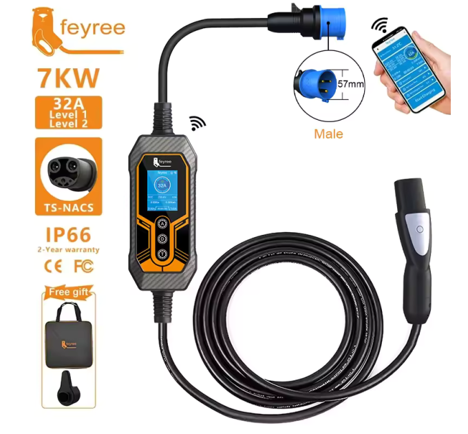 Зарядний пристрій Feyree Tesla (NACS) 32A 7,4 кВт